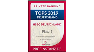 Die Fuchsbriefe TOPS 2019 Platz 1 im Bereich Private Banking in Deutschland